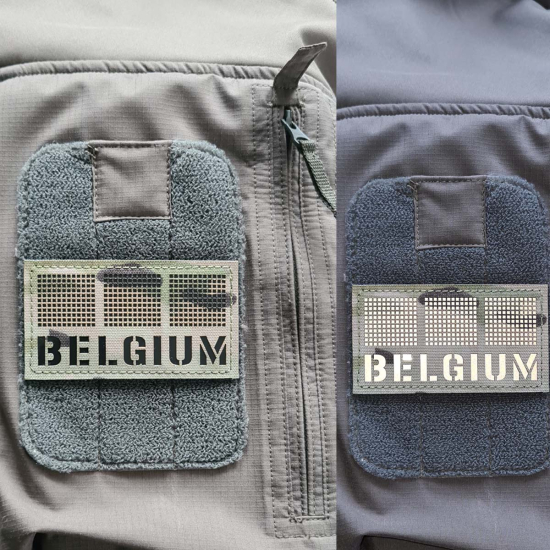 Belgien Taktischer Flagge Patch - NATO Einsätze