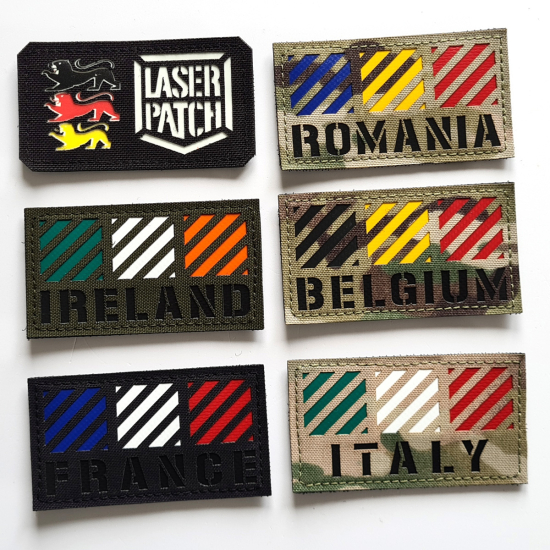 Irland Flagge Patch - Irische Trikolore