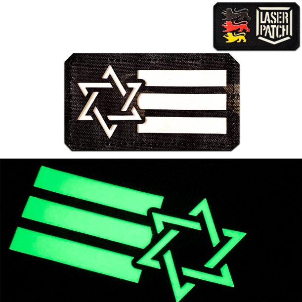 Israel-Deutschland Dual-Flaggen-Patch - Allianz