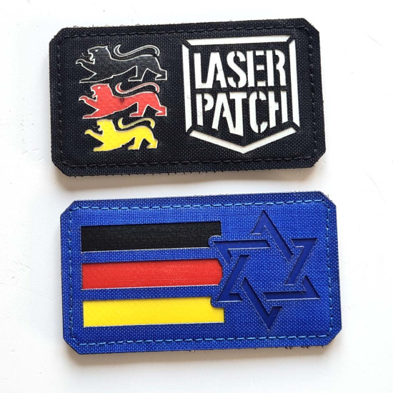Israel-Deutschland Dual-Flaggen-Patch - Allianz