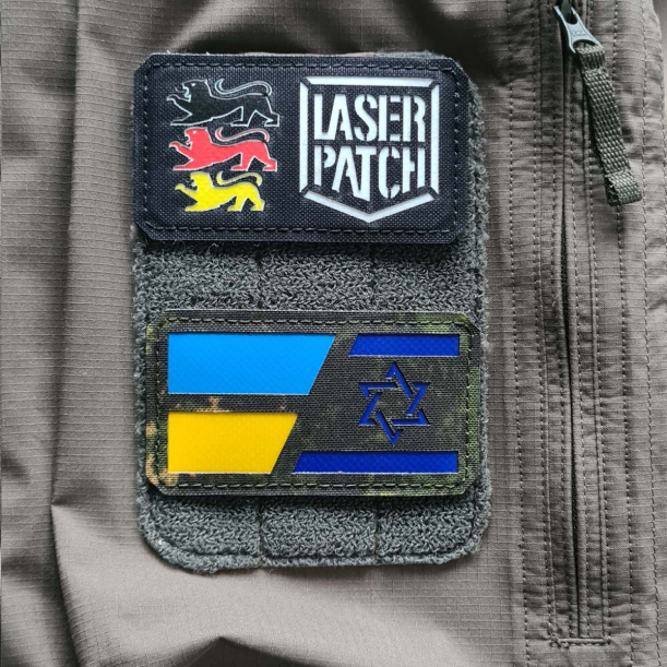 Israel-Ukraine Flagge Patch - Internationale Unterstützung