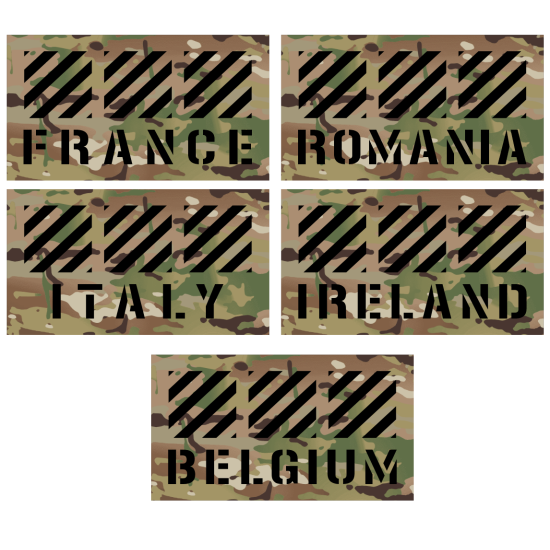 Irland Flagge Patch - Irische Trikolore