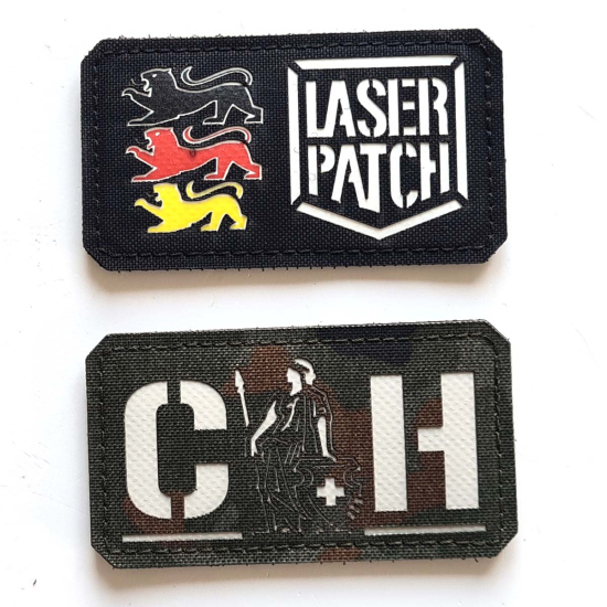 Schweiz Flaggen-Patch - Helvetia Kreuz