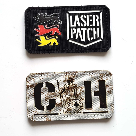 Schweiz Flaggen-Patch - Helvetia Kreuz