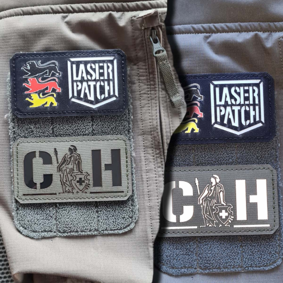 Schweiz Flaggen-Patch - Helvetia Kreuz