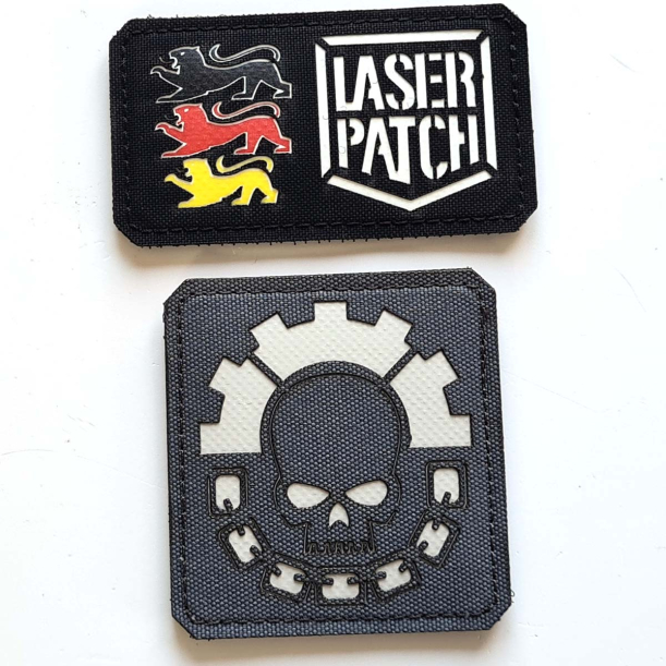 Legio Cybernetica - Lasercut Patch mit Klett