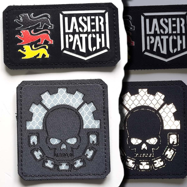 Legio Cybernetica - Lasercut Patch mit Klett