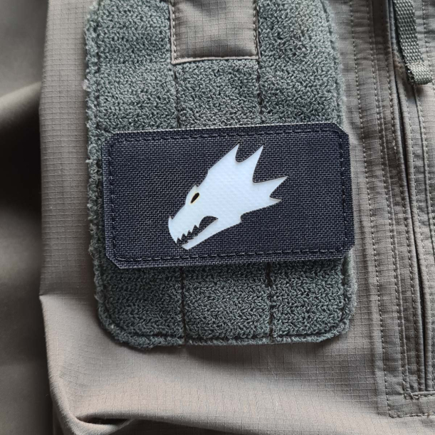 Salamanders Aufnäher - Lasercut Patch mit Klett