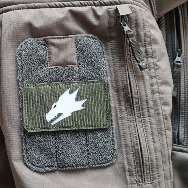 Salamanders Aufnäher - Lasercut Patch mit Klett