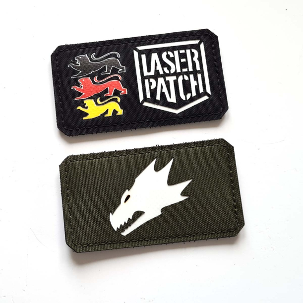 Salamanders Aufnäher - Lasercut Patch mit Klett