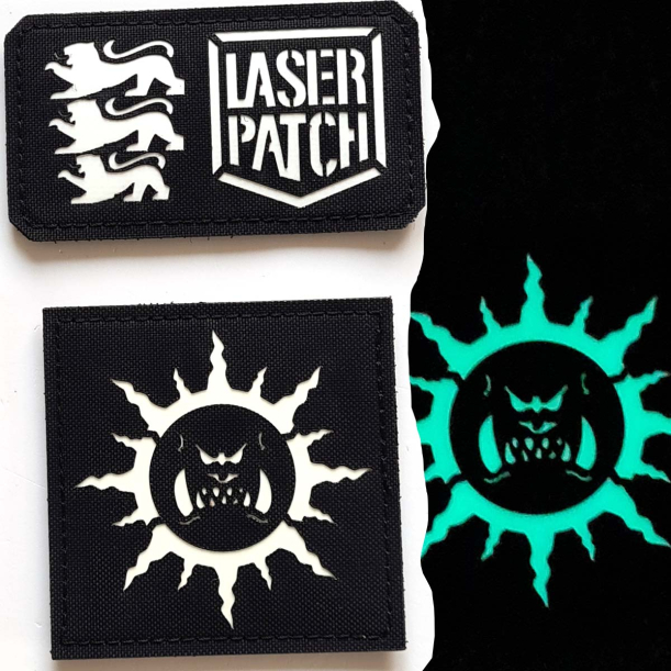 Evil Sunz Orks Clan  - Lasercut Patch mit Klett