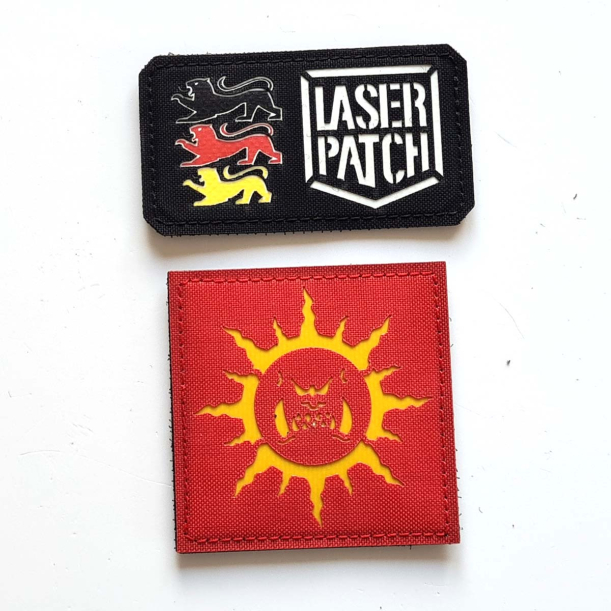 Evil Sunz Orks Clan  - Lasercut Patch mit Klett