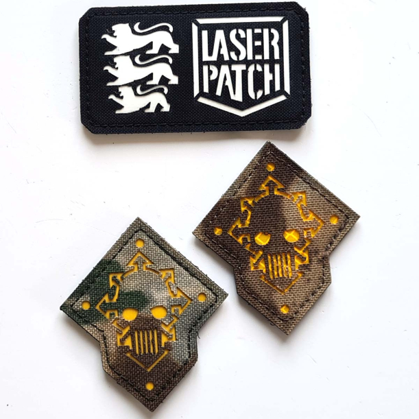 Iron Warriors - Lasercut Patch mit Klett
