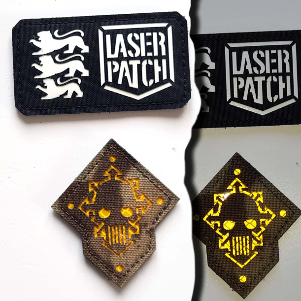 Iron Warriors - Lasercut Patch mit Klett