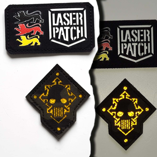 Iron Warriors - Lasercut Patch mit Klett