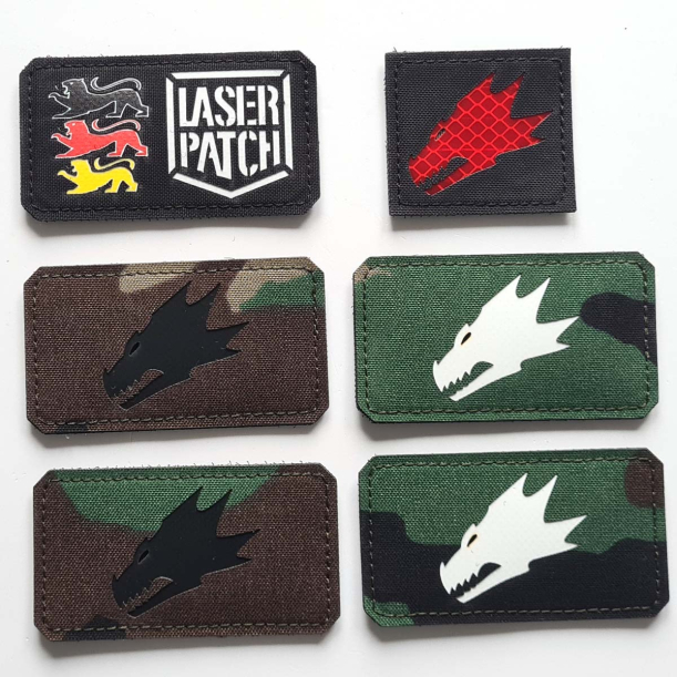 Salamanders Aufnäher - Lasercut Patch mit Klett