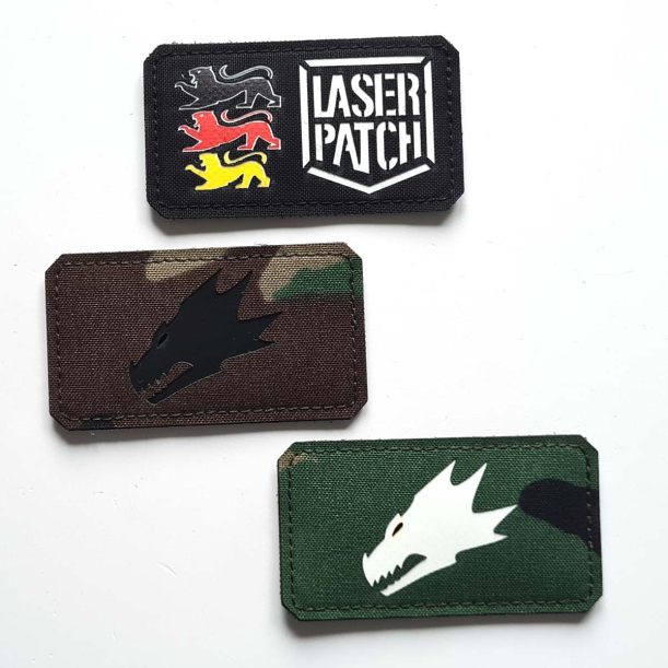 Salamanders Aufnäher - Lasercut Patch mit Klett