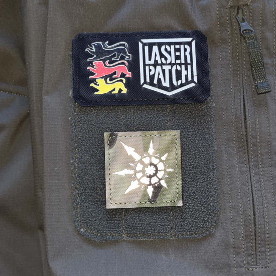 Stern des Chaos - Lasercut Patch mit Klett