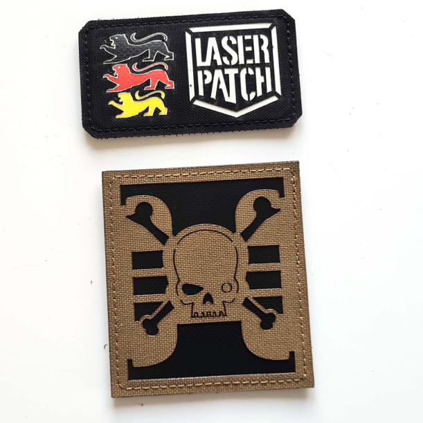 Deathwatch - Lasercut Patch mit Klett