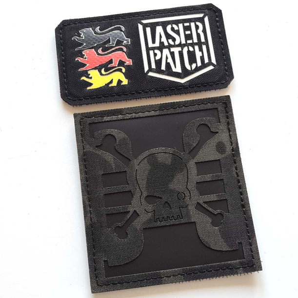 Deathwatch - Lasercut Patch mit Klett