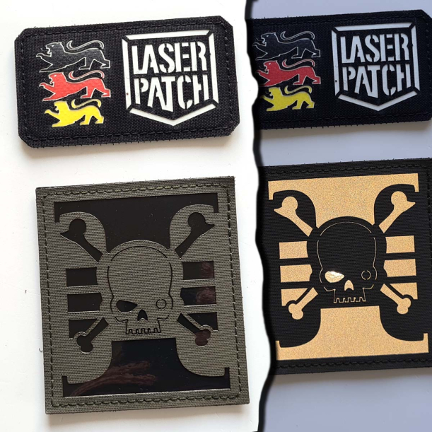 Deathwatch - Lasercut Patch mit Klett