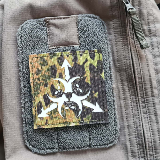Death Guard - Lasercut Patch mit Klett