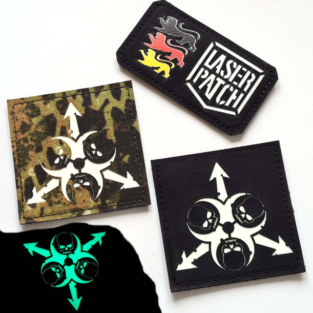 Death Guard - Lasercut Patch mit Klett