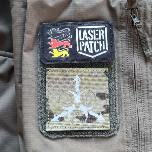 Death Guard - Lasercut Patch mit Klett
