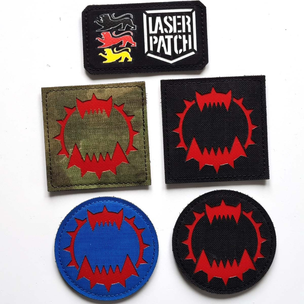 World Eaters - Lasercut Patch mit Klett