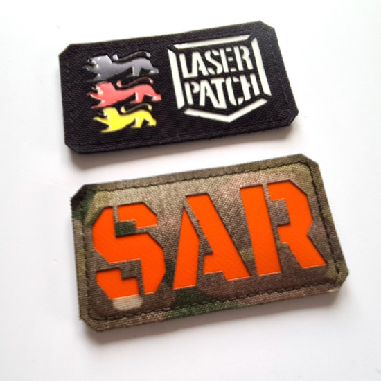 Such- und Rettungsdienst - Lasercut Patch mit Klett