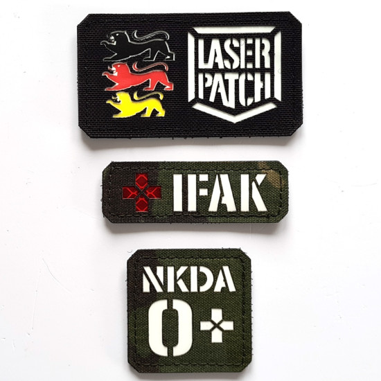 IFAK-Patch - Individuelle Erste Hilfe - Lasercut Patch mit Klett