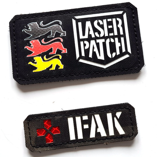 IFAK-Patch - Individuelle Erste Hilfe - Lasercut Patch mit Klett
