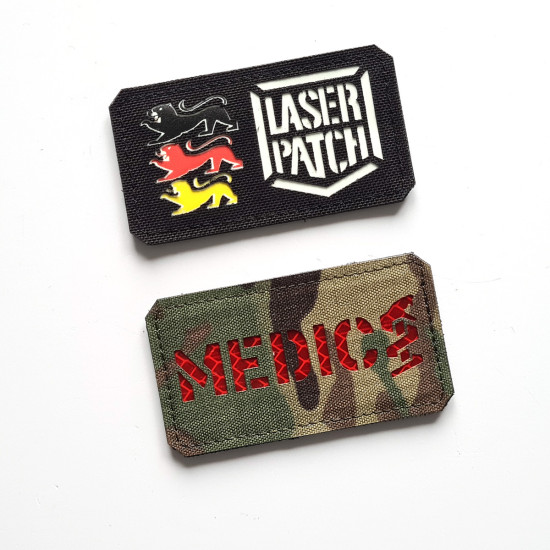 Meidc - Sanitäter - Militärische Medizinische - Lasercut Patch mit Klett