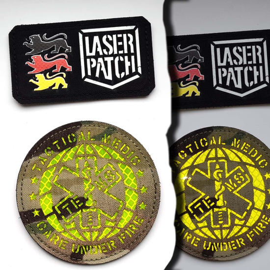 Taktische Rettungssanitäter - TEMS Unterstützung - Lasercut Patch mit Klett