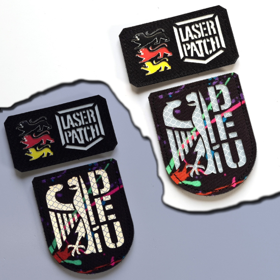 Deutschland Armee Laser-Cut Taktischer Militär - Lasercut Patch mit Klett
