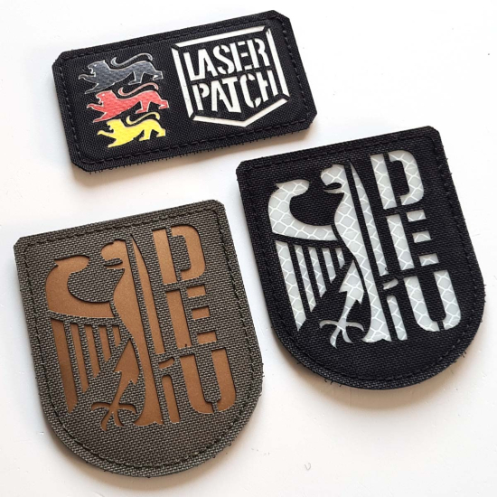 Deutschland Armee Laser-Cut Taktischer Militär - Lasercut Patch mit Klett
