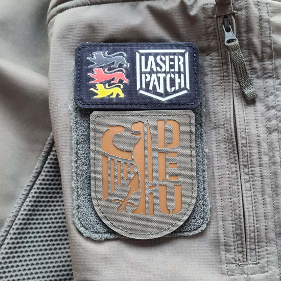 Deutschland Armee Laser-Cut Taktischer Militär - Lasercut Patch mit Klett