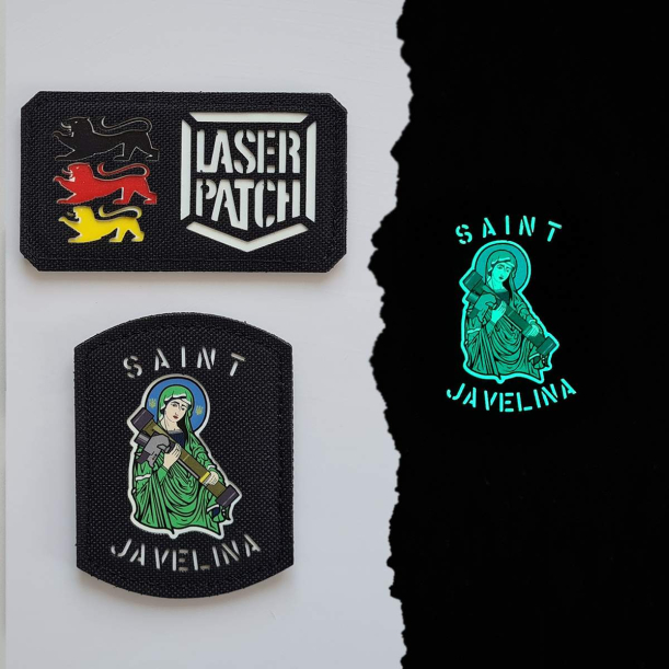 Ukraine Sankt Javelin Taktischer Moral - Lasercut Patch mit Klett