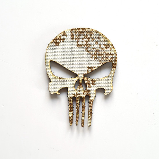 Punisher Schädel Alternatives Design Taktischer Moral - Lasercut Patch mit Klett