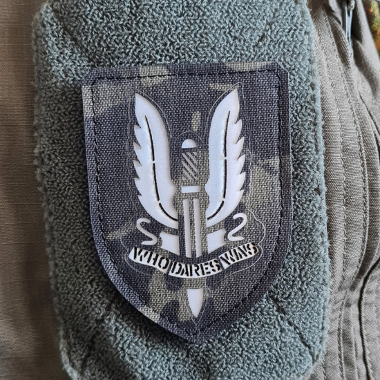 SAS Special Air Service Britische Spezialkräfte Taktischer - Lasercut Patch mit Klett