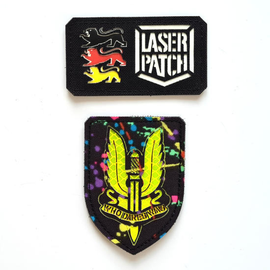 SAS Special Air Service Britische Spezialkräfte Taktischer - Lasercut Patch mit Klett