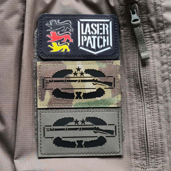US Army Combat Infantryman Badge CIB Taktischer - Lasercut Patch mit Klett