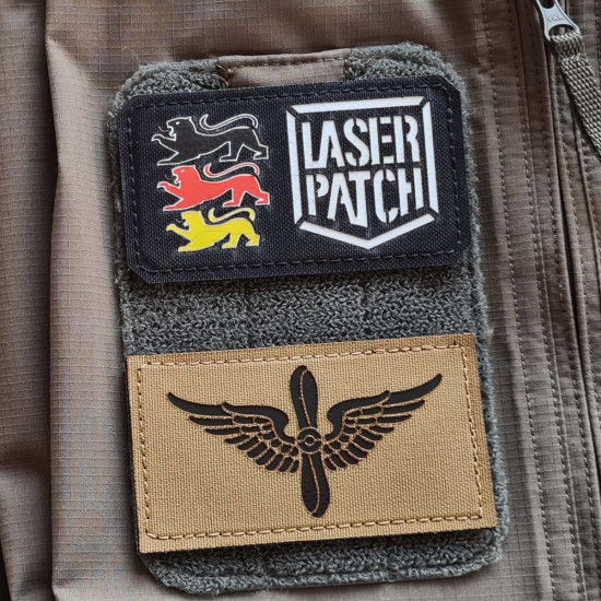 US Army Mannschafts-Luftfahrer Flügel Flugbesatzung Taktischer - Lasercut Patch mit Klett
