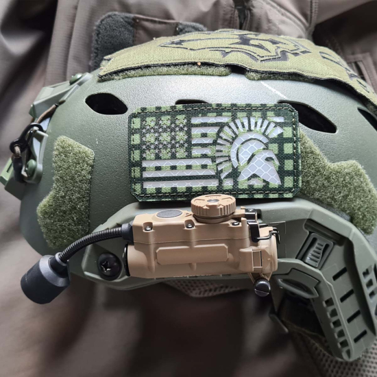 US Taktischer Spartaner Krieger Alternatives Design Moral - Lasercut Patch mit Klett