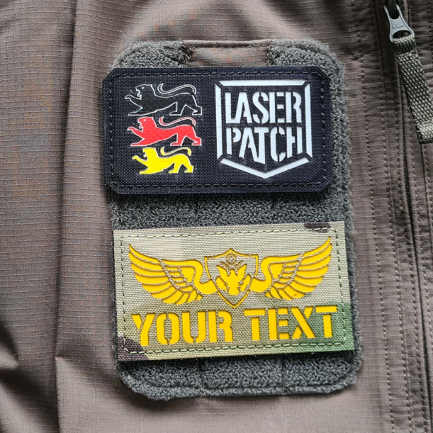 US Army - Navy - Luftwaffe – Lasercut Patch mit Klett