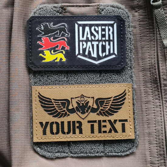 US Army - Navy - Luftwaffe – Lasercut Patch mit Klett