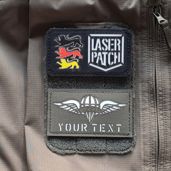 US Army Fallschirmjäger - Navy - Lasercut Patch mit Klett
