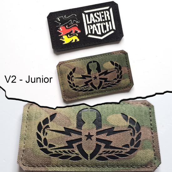 EOD Explosive Ordnance Disposal Basis-Zertifizierung Taktischer - Lasercut Patch mit Klett