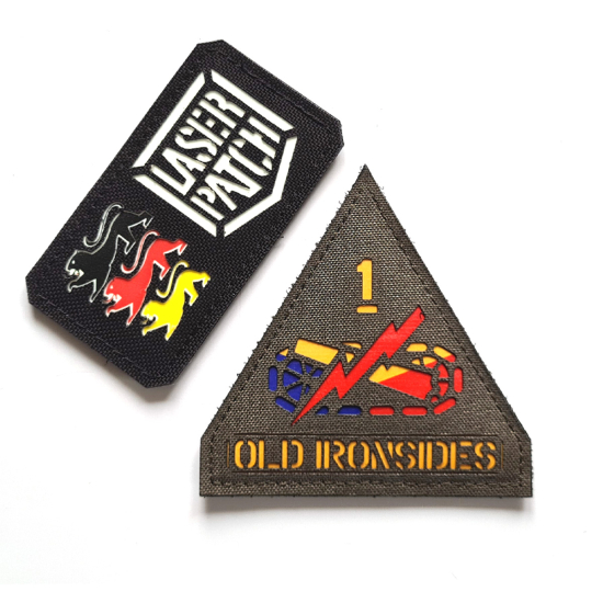 US Old Ironsides Army 1. Panzerdivision Taktischer - Lasercut Patch mit Klett