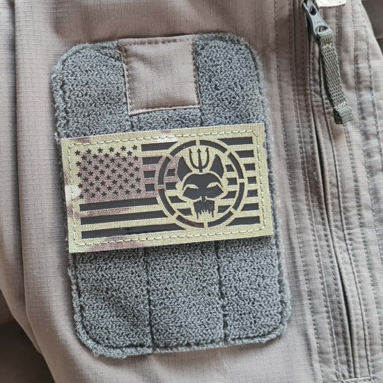 US Navy SEALs Team Six DEVGRU Spezialeinsatz Taktischer - Lasercut Patch mit Klett